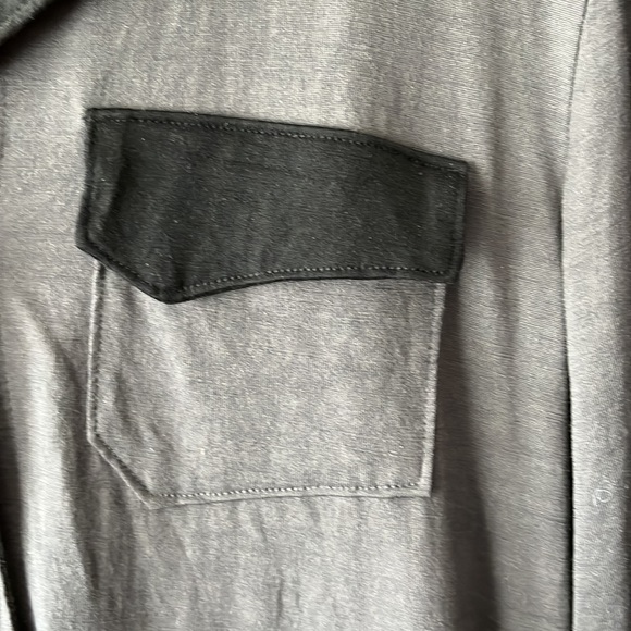 Ramblers Way lightweight button down wool top - Picture 4 of 7